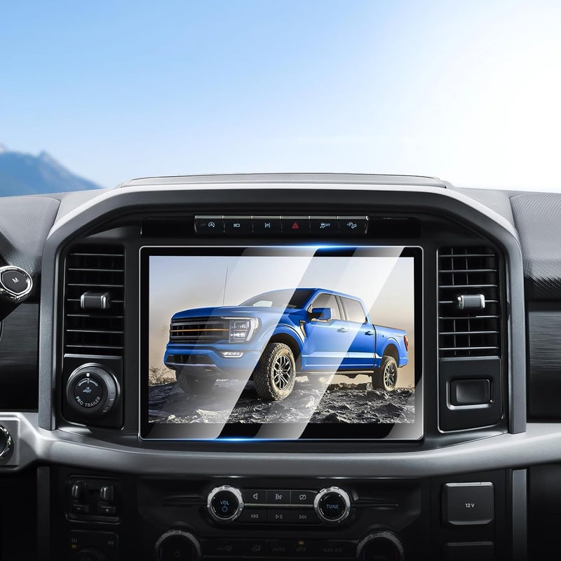 Canvcle حماية شاشة لسيارة فورد F-150 2021-2025 2026/F150 Lightning 2022-2025 2026، واقي شاشة لمس 12 بوصة من زجاج مقسى، غطاء شاشة عرض نظام الملاحة، فيلم حماية للترفيه - Image 1